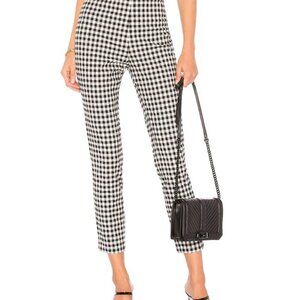 🌹SOLD🌹 superdown Gingham White/Black High-Waisted Straight Leg Pants NWOT🌹